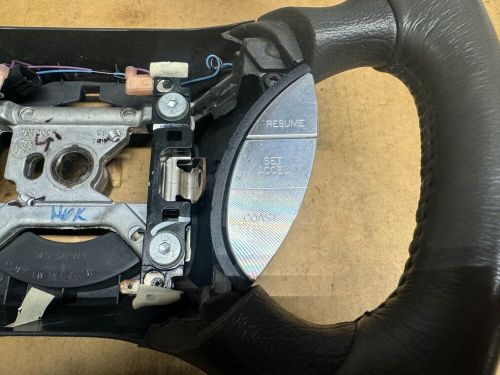 2001-2004 Ford Mustang Dark Charcoal Leather Wrapped Steering Wheel USED OEM, US $150.00, image 6