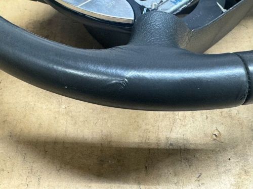 2001-2004 Ford Mustang Dark Charcoal Leather Wrapped Steering Wheel USED OEM, US $150.00, image 7