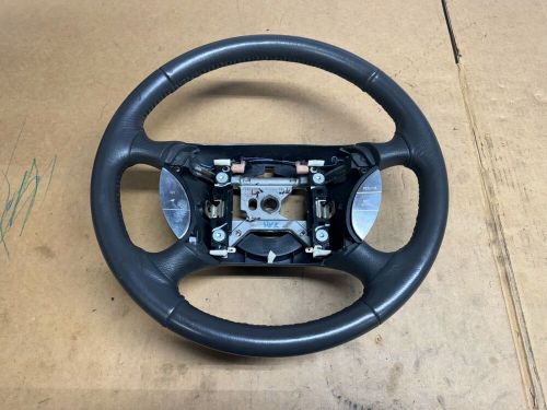 2001-2004 Ford Mustang Dark Charcoal Leather Wrapped Steering Wheel USED OEM, US $150.00, image 8