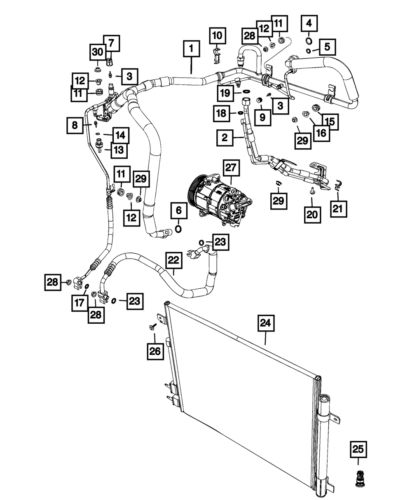 Genuine Mopar A/C Suction And Liquid Line 68322290AA, US $108.66, image 3
