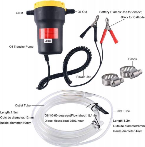 DasMarine 12V 60W Oil Change Pump Extractor, Oil/Diesel Fluid Extractor..., US $30.67, image 4