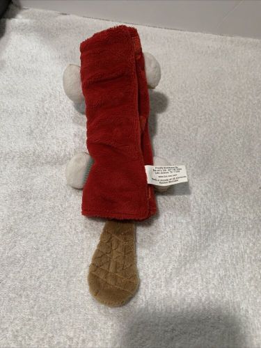 Buc-ees seat belt comfort cover for children red brown white 11”l