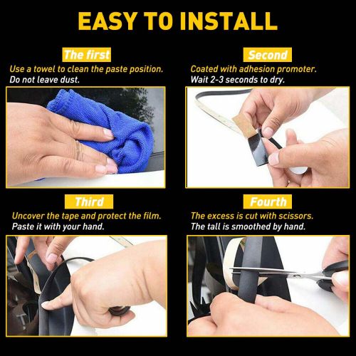 Car weather windshield seal rubber trim molding cover 4m 13ft for honda models