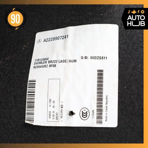 14-17 Mercedes W222 S600 S550 Trunk Interior Rear Cargo Luggage Cover OEM, US $110.00, image 9