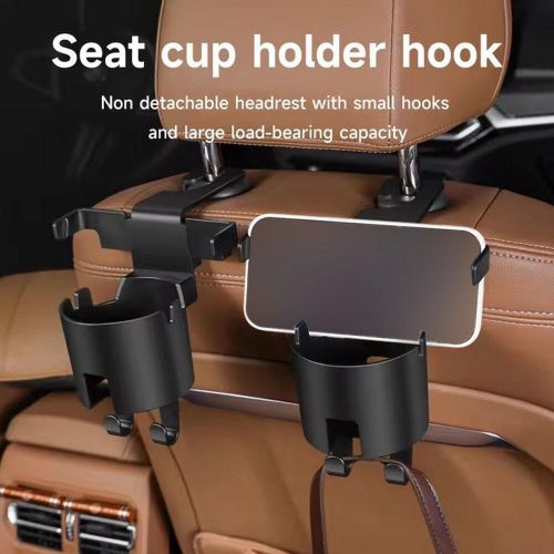 Headrest Cup Holder For Back Seat Car Seat Headrest Hook Car Interior Tidy Z5Y7, AU $6.98, image 7