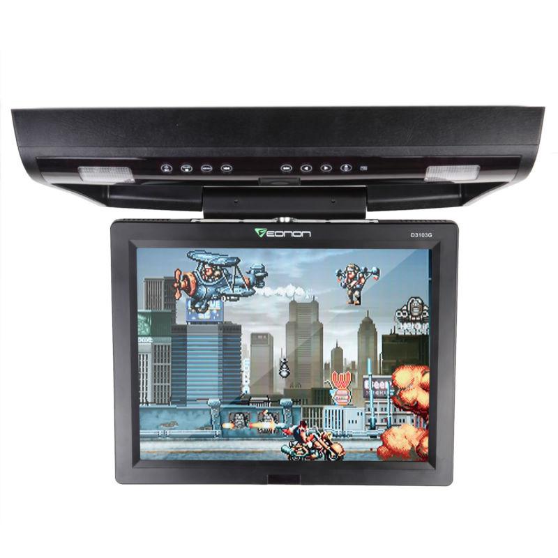 15" eonon car lcd monitor dvd player overhead roof mounted celling dome light ir