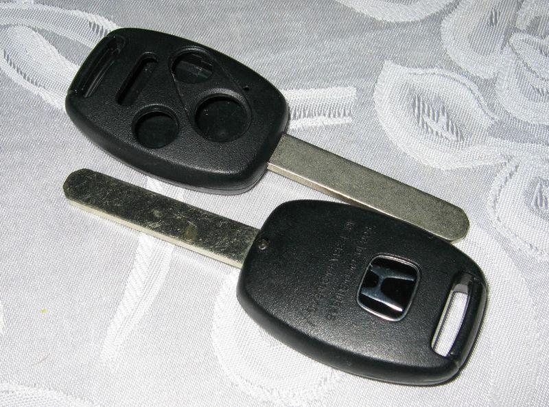 04 05 06 07 honda accord remote key shell new uncut case set of 2