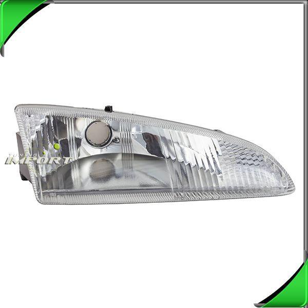 95-97 dodge intrepid passenger right clear lens chrome head light lamp housing