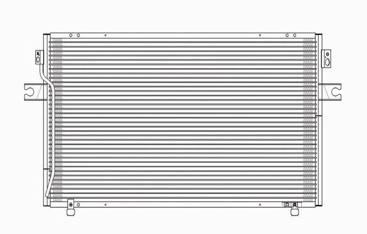 Replacement ac condenser parallel flow type 1997-1998 nissan maxima 921100l860