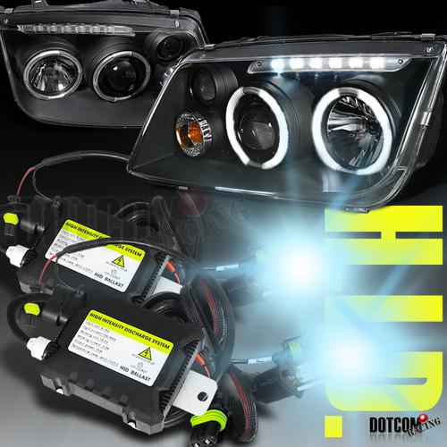 Find BLACK 9904 JETTA/BORA DUAL HALO H1 XENON HID PROJECTOR LED