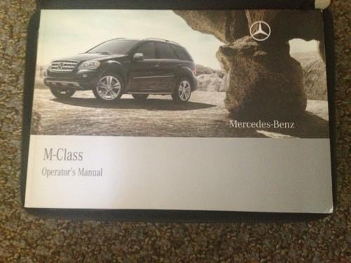 2009 mercedes benz ml320 ml350 ml550 ml63 owners manual set with case as new