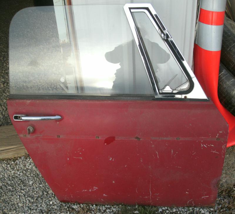 64 65 66 - 77 78 79 mg midget sprite passenger side door w/ glass handle key oem