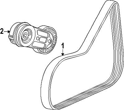 Chevrolet 55578115 genuine oem factory original serpentine belt