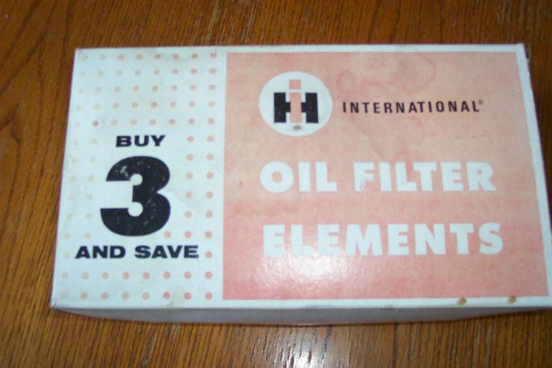 International harvester oil filer elements  case of vintage farm tractor parts
