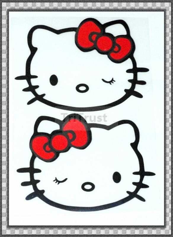 Hello kitty vinyl decal sticker  you get 2 pieces