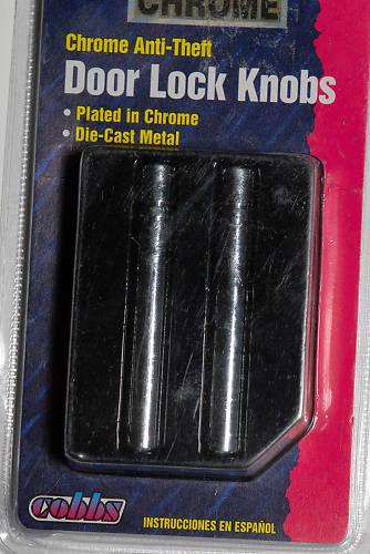 NEW COBBS CHROME ANTI LOCK DOOR KNOBS DIE CAST HEAVY, US $6.99, image 2