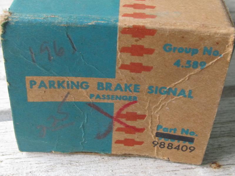NOS 1960's General Motors Chevrolet Accessory Parking Brake Signal Kit PN 988409, US $109.99, image 2