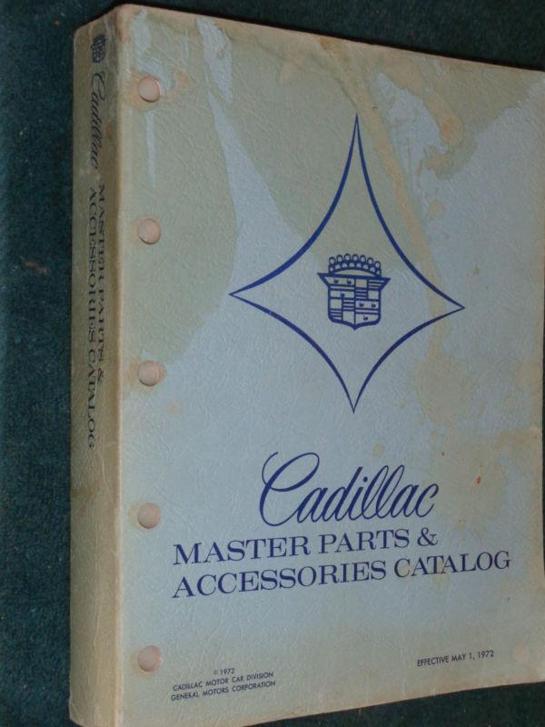 1965 1969 1970 1971 1972  cadillac master parts catalog / original parts book