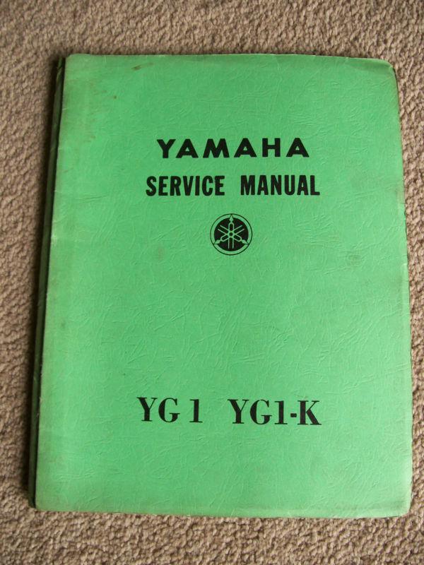 Yamaha yg1/yg1-k service manual,very good  used condition,1960's?