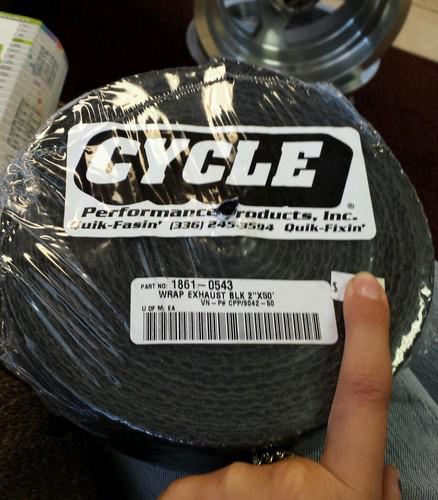 Cycle performance - cpp/9042-50 - exhaust pipe wrap, 2in. x 50ft. - black
