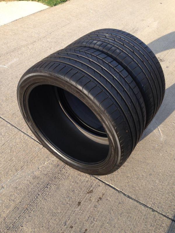 (2) pair yokohama advan sport 295/35 r21 107y "8/32"