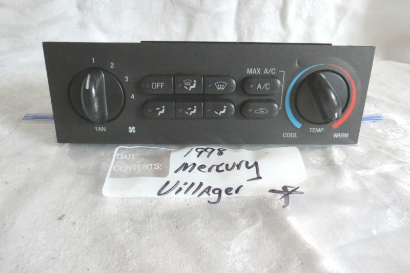 96-98 mercury villager ac a/c heater climate control switch oem~f13/98r 