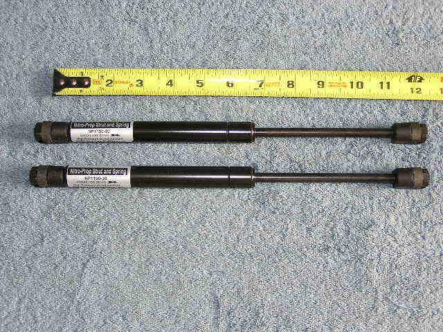 Set 11.9” 30# rv trailer bus van nitro-prop gas strut spring ram lift rod 2ea
