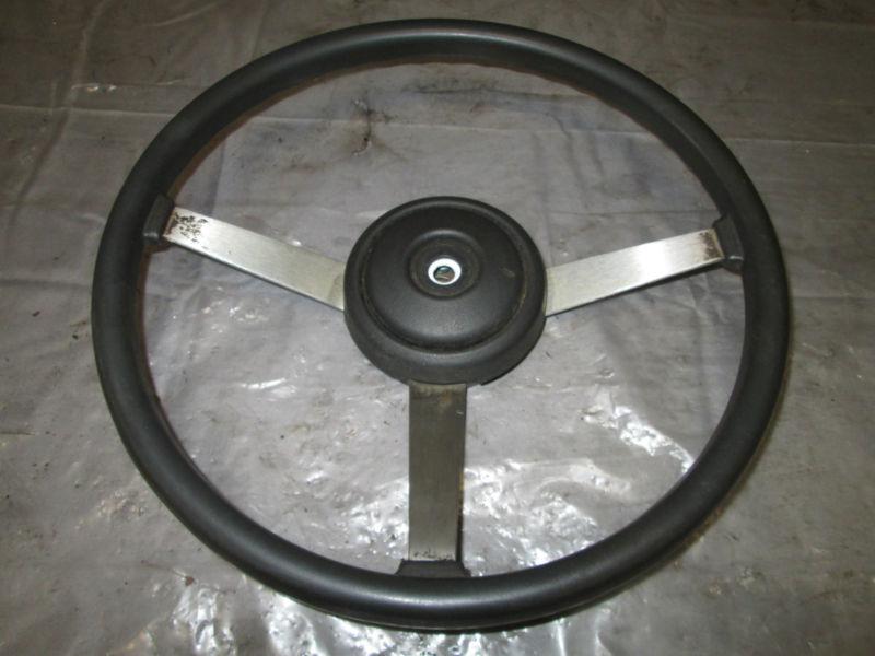 Find Jeep Wrangler YJ CJ factory steering wheel With horn assembly 1582