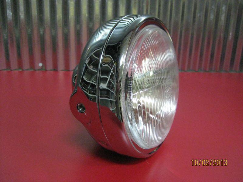 Emgo 6 1/4" replacement chrome headlight-fork ear mount n.o.s.