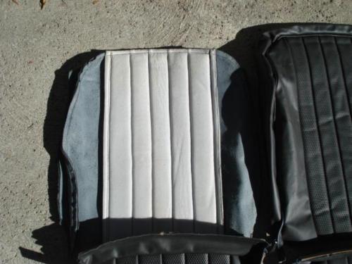 New blk leather seat covers 911 or 912 porsche set of 2