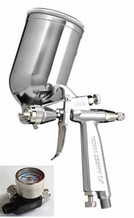 Air regulator+anest iwata lph50  62g hvlp spray gun with 250ml cup