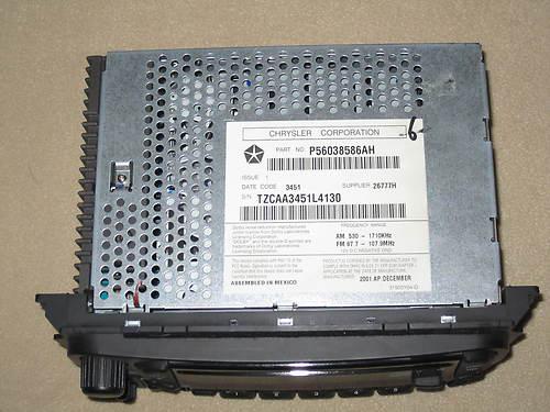 2002 jeep grand cherokee original factory cd cassette am fm stereo p56038586ah