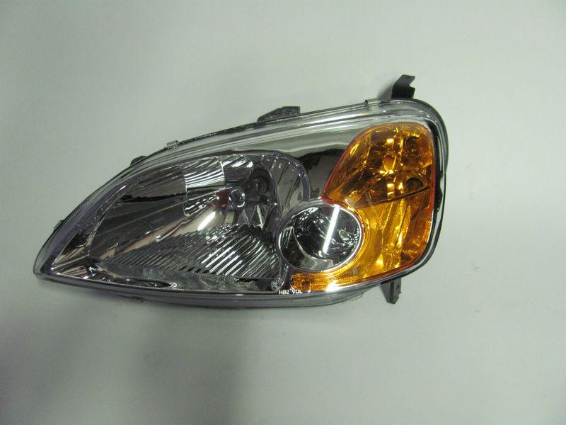 01 02 03 honda civic coupe left headlight nice!