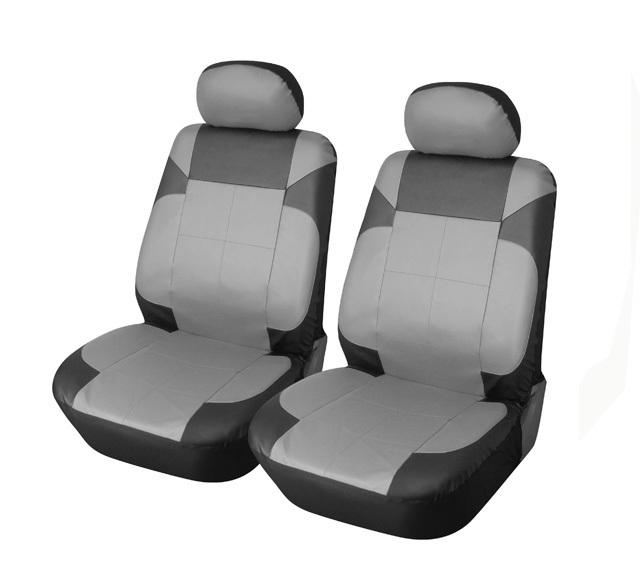 Front car seat covers compatible with lincoln 153 bkgray