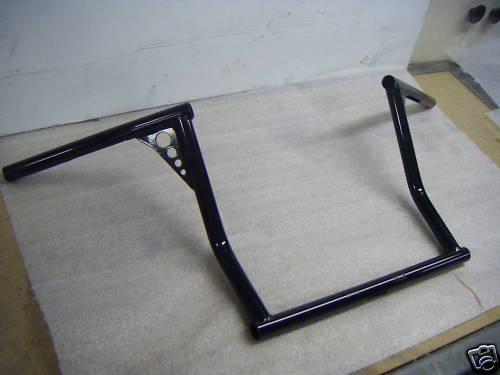 13" bagger bars, ape hangers, road 6 customs holey roller handlebars