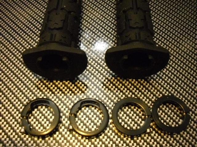 ATV ROGUE LOCK 130MM BLACK GRIPS BLACK RING GRIP LOCK-ON, US $19.95, image 2