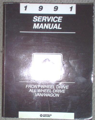 1991 chrysler plymouth dodge mini van minivan caravan voyager service manual 