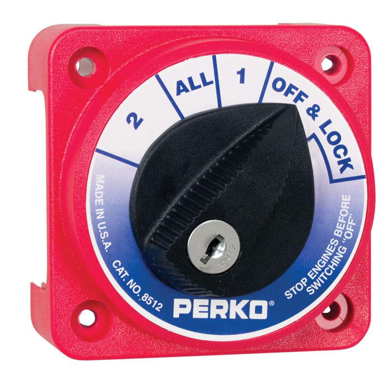 Find Perko Compact Medium Duty Battery Selector Switch w/Key Lock