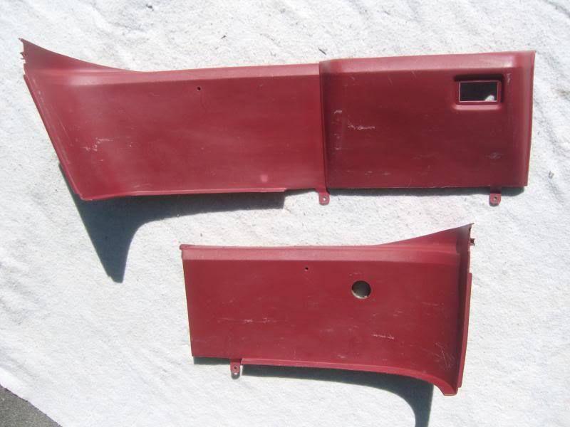 1989 mustang hatchback rear panels red 1987-89 1988 gt lx 