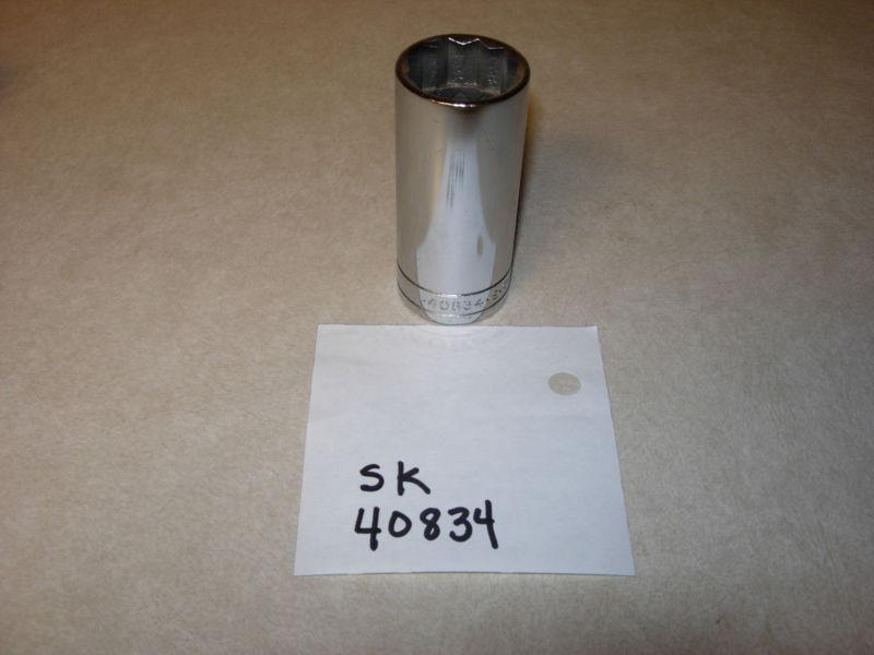 Sk 40834 1/2" drive 1-1/16" deep socket 12 point "new" made in usa