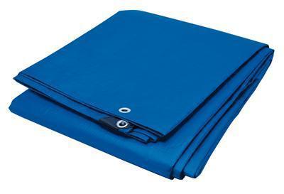Performance tool tarp heavy-duty polyethylene blue 8'x 10' grommets ea w6004