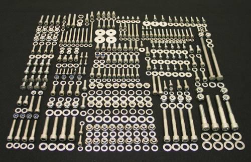 Yamaha yfz350 banshee polished stainless steel atv bolt kit
