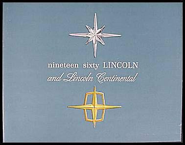 1960 lincoln & continental original color brochure xlnt