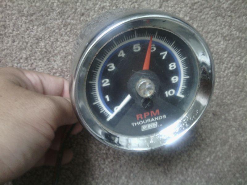 VINTAGE 60's 70's DIXCO CHROME 19000 RPM TACH -HOT RAT ROD CUSTOM VAN LOWRIDER, US $9.99, image 5