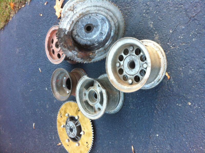vintage go kart mini bike wheels sprockets go power west bend 6 pcs, US $36.00, image 2