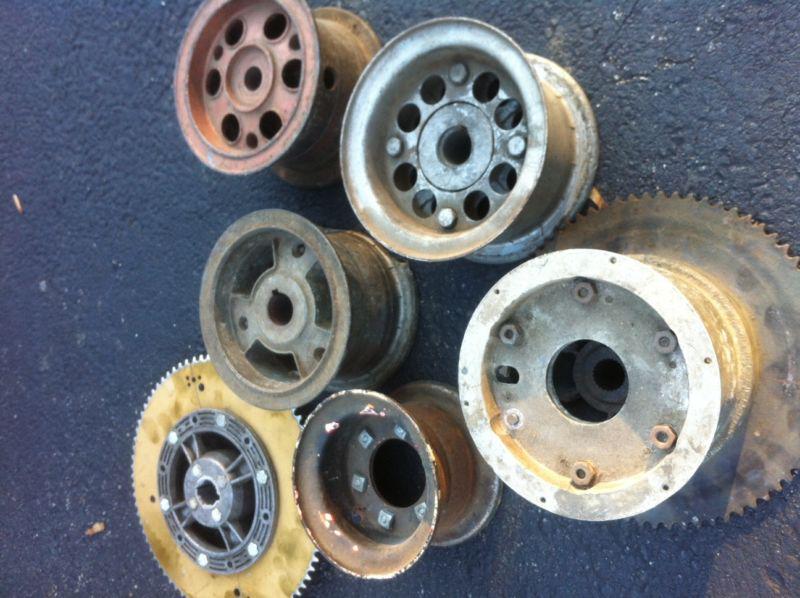 Sell vintage go kart mini bike wheels sprockets go power west bend 6