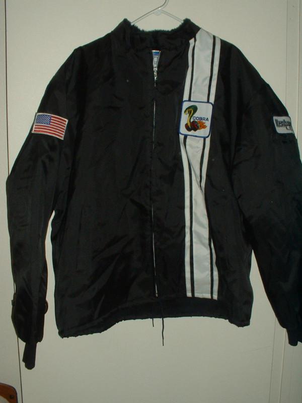 Vintage 70's ford motor company cobra jacket men's sz xxl black w white hemborg 