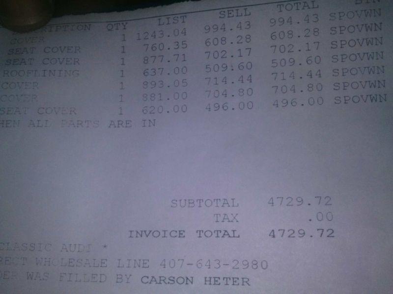 2012 Audi A4 Original Factory Complete Set Beige Leather Seat Covers Super Buy!, US $700.00, image 4