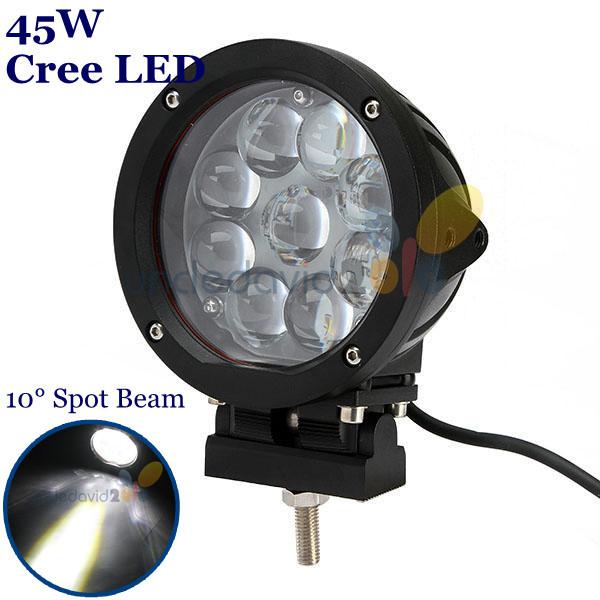 45w cree led work light offroad driving spot lamp 4wd atv suv jeep truck 1000m