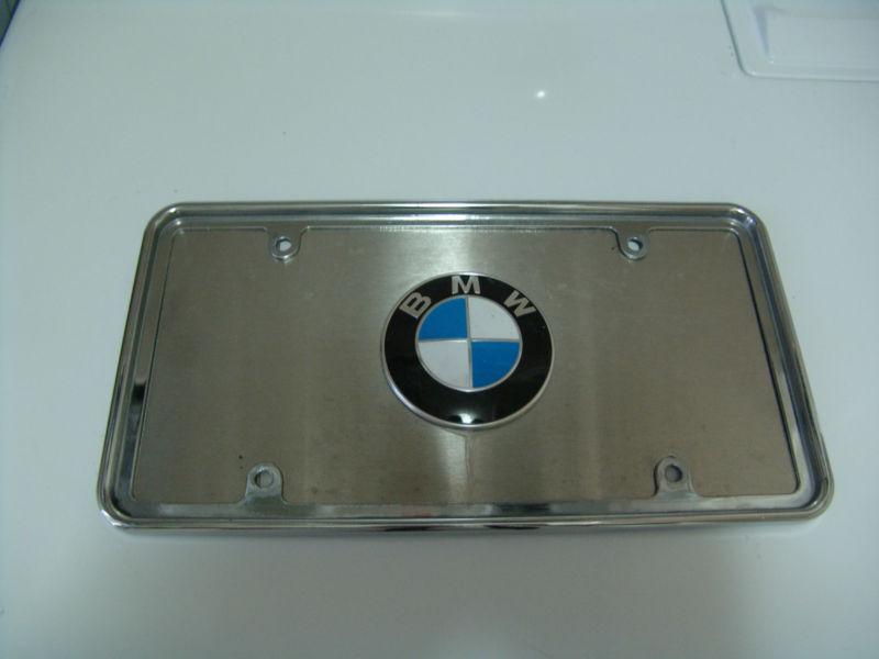 Sell BMW Genuine Emblem on Stainless Steel License Plate *Nice* in USA